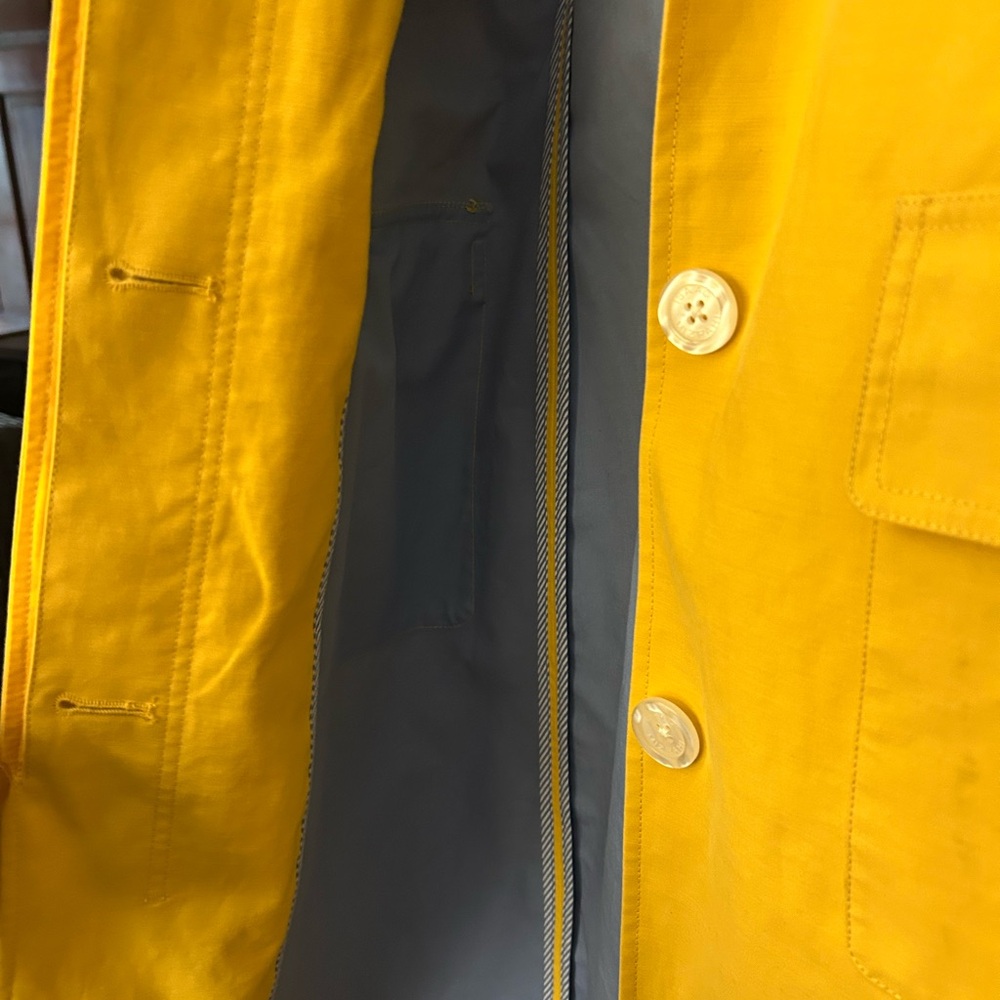 Isaac Mizrahi Bright Yellow Raincoat for Men
